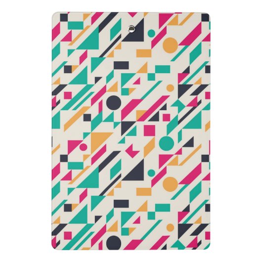 Abstraktes Muster 3 Mini Klemmbrett (Rückseite)