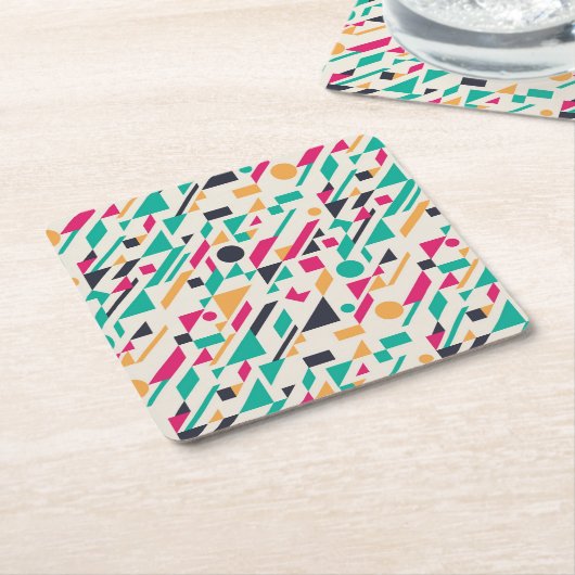 Abstraktes Muster 3 Rechteckiger Pappuntersetzer (angewinkelt)