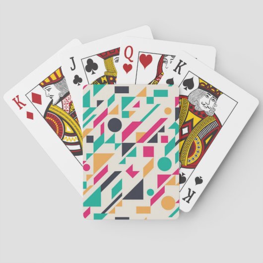 Abstraktes Muster 3 Spielkarten (Rückseite)