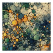 Abstraktes Muster 5 - AI - Kunstwerk Poster (Vorderseite)