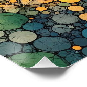 Abstraktes Muster 5 - AI - Kunstwerk Poster (Ecke)