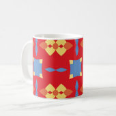 Abstraktes Muster, abstrakt, Hintergrund, Abzeiche Kaffeetasse (Vorderseite Links)
