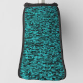 Abstraktes Muster Aquamarin Golf Headcover (Rotieren 90)