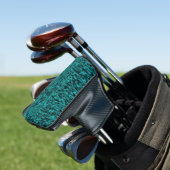 Abstraktes Muster Aquamarin Golf Headcover (In Situ)