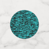 Abstraktes Muster Aquamarin Konfetti (Klein Vorderseite)