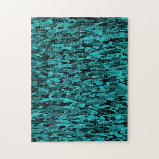 Abstraktes Muster Aquamarin Puzzle (Vertikal)