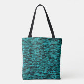 Abstraktes Muster Aquamarin Tasche (Rückseite)