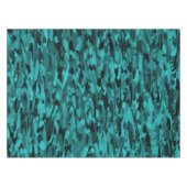 Abstraktes Muster Aquamarin Tischdecke (Vorderseite (Horizontal))