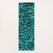 Abstraktes Muster Aquamarin Yogamatte (Rückseite)
