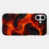 Abstraktes Muster aus geschmolzener Lava Case-Mate iPhone Hülle (Rückseite (Horizontal))