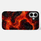 Abstraktes Muster aus geschmolzener Lava Case-Mate iPhone Hülle (Rückseite (Horizontal))