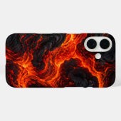Abstraktes Muster aus geschmolzener Lava Case-Mate iPhone Hülle (Rückseite (Horizontal))