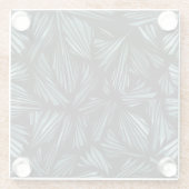 Abstraktes Muster aus Glasblass Glasuntersetzer (Rückseite)