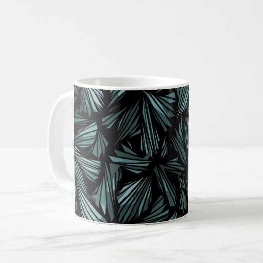 Abstraktes Muster aus Glasblass Kaffeetasse (Vorderseite Links)