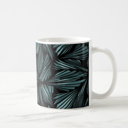 Abstraktes Muster aus Glasblass Kaffeetasse (Rechts)