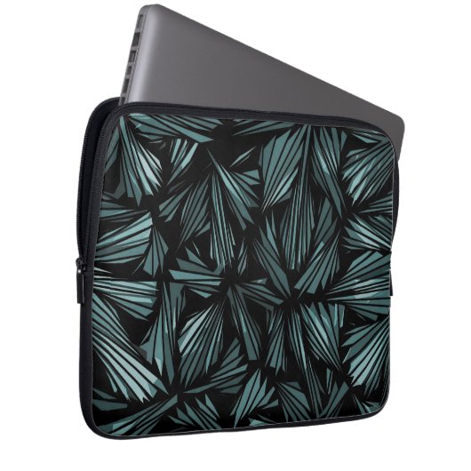 Abstraktes Muster aus Glasblass Laptopschutzhülle (Vorne Rechts)