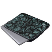 Abstraktes Muster aus Glasblass Laptopschutzhülle (Vorne Knopf)