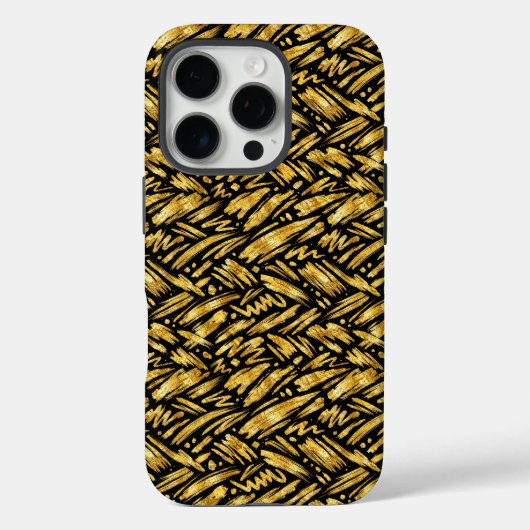 Abstraktes Muster aus Goldfolie Case-Mate iPhone Hülle (Rückseite)