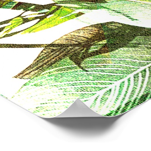 Abstraktes Muster aus lebhaften Farben Poster (Ecke)