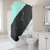Abstraktes Muster aus Marmor Duschvorhang (Beispiel)