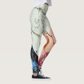 Abstraktes Muster aus Marmor Leggings (Rechts)