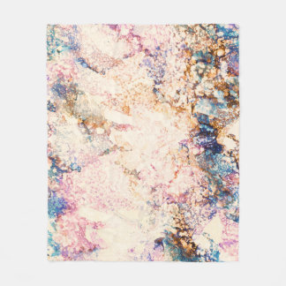 Abstraktes Muster aus Marmorflüssigkeiten Fleecedecke