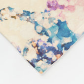 Abstraktes Muster aus Marmorflüssigkeiten Fleecedecke (Ecke)