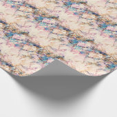 Abstraktes Muster aus Marmorflüssigkeiten Geschenkpapier (Ecke)