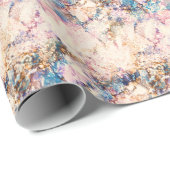 Abstraktes Muster aus Marmorflüssigkeiten Geschenkpapier (Rolleneckpunkt)