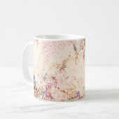 Abstraktes Muster aus Marmorflüssigkeiten Kaffeetasse (Vorderseite Links)