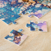 Abstraktes Muster aus Marmorflüssigkeiten Puzzle (Seite)