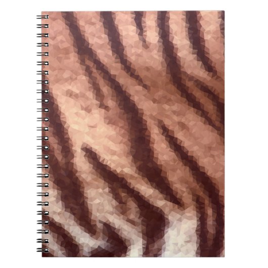 Abstraktes Muster aus Poly-Tiger. Natur Notizblock (Vorderseite)
