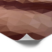 Abstraktes Muster aus Poly-Tiger. Natur Poster (Ecke)