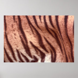 Abstraktes Muster aus Poly-Tiger. Natur Poster