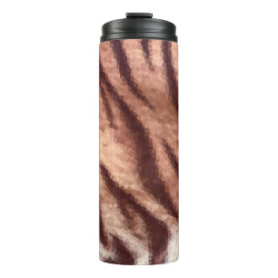 Abstraktes Muster aus Poly-Tiger. Natur Thermosbecher