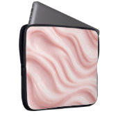 Abstraktes Muster aus rosa Creme Laptopschutzhülle (Vorne Rechts)