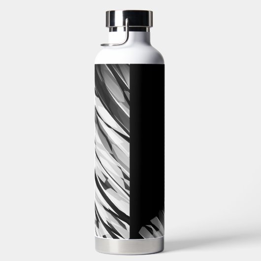 Abstraktes Muster B&W - Thor Trinkflasche (Rechts)