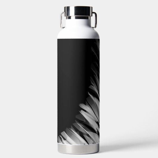 Abstraktes Muster B&W - Thor Trinkflasche (Vorderseite)