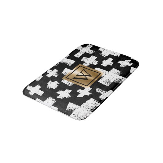 Abstraktes Muster Badematte (Schrägansicht)