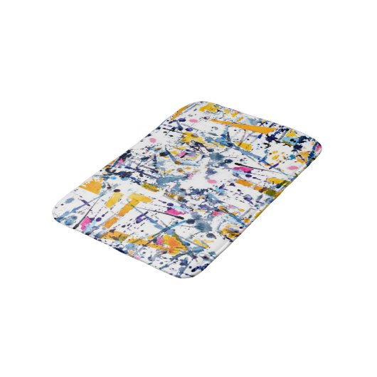 Abstraktes Muster Badematte (Schrägansicht)