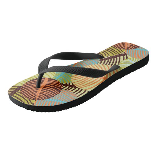 Abstraktes Muster Badesandalen (Schrägansicht)