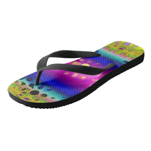 Abstraktes Muster Badesandalen (Schrägansicht)