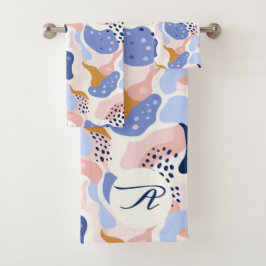 Abstraktes Muster Badhandtuch Set