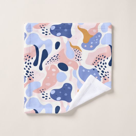 Abstraktes Muster Badhandtuch Set (Waschlappen)