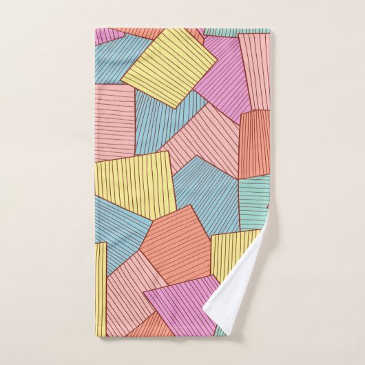 Abstraktes Muster Badhandtuch Set (Handtuch)