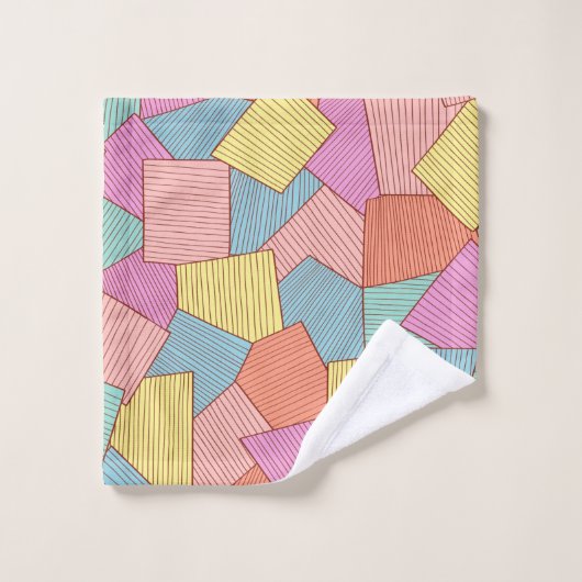 Abstraktes Muster Badhandtuch Set (Waschlappen)