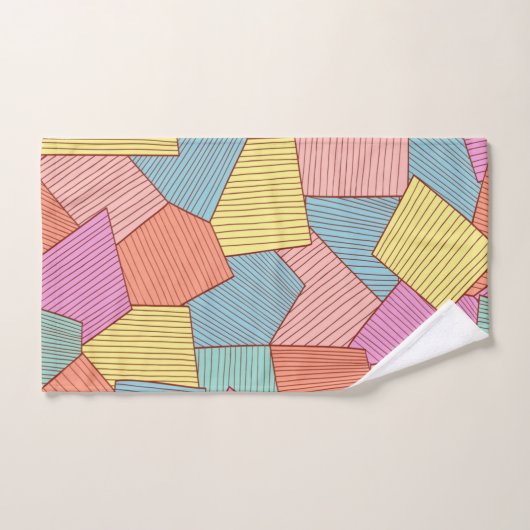 Abstraktes Muster Badhandtuch Set (Handtuch)