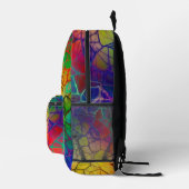 Abstraktes Muster Bedruckter Rucksack (Rechts)