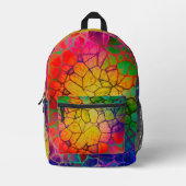 Abstraktes Muster Bedruckter Rucksack (Vorderseite)
