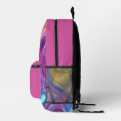 Abstraktes Muster Bedruckter Rucksack (Rechts)